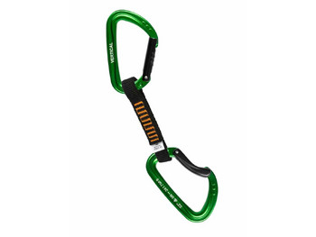 Оттяжка скалолазная с зелеными карабинами 0279 ver 0968.green