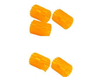 ver 0678.orange.5Накладка на муфту карабина оранжевая 5 шт